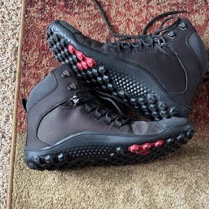 Vivo Barefoot Men's Black Tracker/Firm Ground Boots -Waterproof